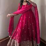 Jay Gopal Tex Women Pure Silk Kurti Pant Dupatta Set