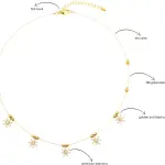 RKB SALES invisible simple chain necklace for women Cubic Zirconia Gold-plated Plated Alloy Necklace