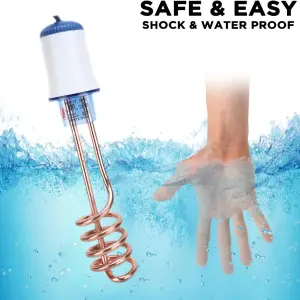 UGC Premium High Quality Waterproof & Shockproof 2000 W Immersion Heater Rod 1500 W Shock Proof Immersion Heater Rod (Water)