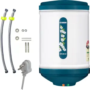 Stardom 10 L Storage Water Geyser (HOTLINE 10SERIES WITH ASSEMBLY KIT, WHITE GREEN) (WHITE GREEN)