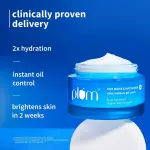Plum 2% Niacinamide & Rice Water Gel Cream Moisturizer | Oil-free | Brightens skin (25 g)