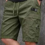 Vertali Industries Solid Men Green Cargo Shorts