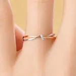 Zarkan 925 Hallmark Sterling Silver Twin Knot Gold Plated Adjustable Ring Sterling Silver Sterling Silver Plated Ring