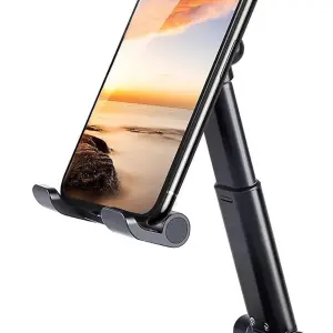 Speeqo Adjustable Cell Phone Holder Foldable Tablet Stand Mobile Phone Mount for Desk Compatible with All Smartphones Mobile Holder Mobile Holder