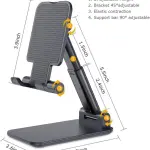 Speeqo Adjustable Cell Phone Holder Foldable Tablet Stand Mobile Phone Mount for Desk Compatible with All Smartphones Mobile Holder Mobile Holder