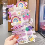 locklux Cute Cartoon Hair Clips for baby Girls and kids| Stylish Clip Random Design Hair Clip (Purple)