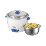 Prestige Atlas Delight Electric Rice Cooker with Steaming Feature (1.8 L, Blue)
