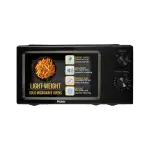 Haier 19 L Inverter Technology, Light Weight, Defrost, 5 Power Levels Solo Microwave Oven (HIL1901MBPB, Black)