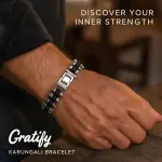 GRATIFY Brass Beads Silver Coated Bracelet