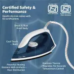 HAVELLS Glace Plus 1000 W Dry Iron (Blue)