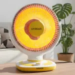 unleash Hinata 1000W Oscilating Sun Heater, 14Inch Electric Fan Room Heater for Home Carbon Room Heater