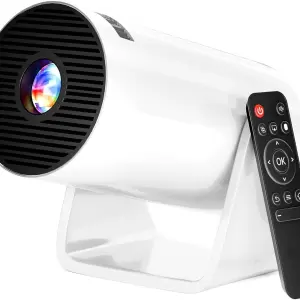 AVIER HY300 1GB/8GB, HD Android 11 Projector WiFi 6/BT 5.0 180° Rotation Auto Keystone (4500 lm / 1 Speaker / Wireless / Remote Controller) Portable Projector