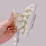Blubby Korean Style Butterfly Tassel Hair Claw Clips for Women's Hair Claw (Multicolor)v
