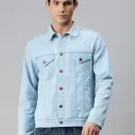 Urbano Fashion Men Washed Denim Jacket