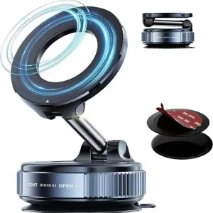 NAAPS 360° Rotating Magnetic Car Mobile Holder with Strong Suction Base Mobile Holder