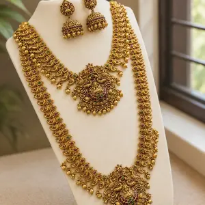 JIS Creation Alloy Gold-plated Gold Jewel Set (Pack of 1)