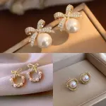 Ark Jewel Combo Pack of 3 Korean Gold Plated Stud /Earring For Women & Girls