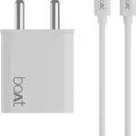 boAt 22.5 W Quick Charge 3 A Wall Charger for Mobile with Detachable Cable (White, Cable Included)