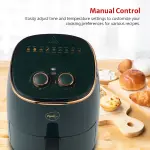 Pigeon Healthifry Manual with 360 High Speed Air Circulation Technology 1200 W with Non-Stick Basket - Green Air Fryer (4.2 L)