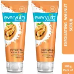 Everyuth Naturals Set Of 2 Exfoliating Walnut Scrub To Remove Blackheads - 100g Each Scrub (200 g)