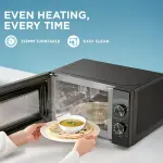 Midea 20 L 5 power levels & Defrost function Solo Microwave Oven (MMO20CXA-MMPEBK, Black)