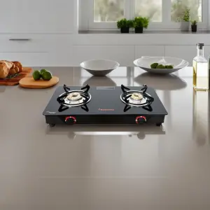 Butterfly Rapid Glass Manual Gas Stove (2 Burners)