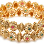 YouBella Alloy Gold-plated Bangle (Pack of 2)