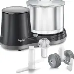 Prestige Ultima Pro Wet Grinder |200 Watts Heavy Duty Motor2 stones with 4-Way Grinding| Stainless Steel Drum | 2 Years Manufacturer's Warranty | White (Ink Blue)