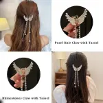Aayra Pack of 1 Pcs Metal butterfly clutcher women hair clips metal wedding clips Hair Claw (Gold, Silver)