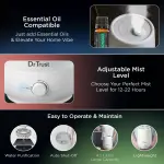 Dr Trust Room (USA) Model 907 Cool Mist Humidifier and Ultrasonic Portable Room Home Office Humidifier