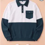 Try This Men Full Sleeve Color Block Sweatshirt