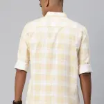 Majestic Man Men Slim Fit Checkered Spread Collar Casual Shirt